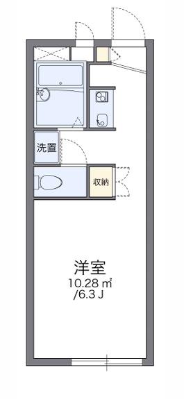 レオパレス武庫之荘(1K/1階)の間取り写真