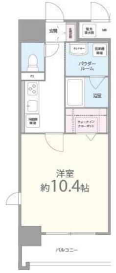 パレーブランシェ(1K/3階)の間取り写真