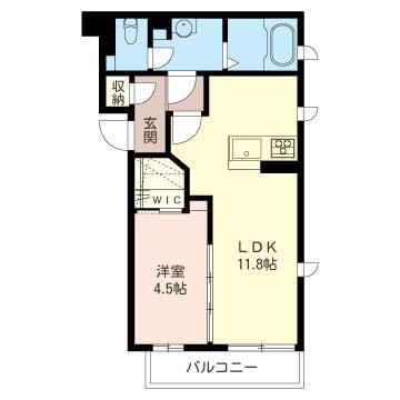 ベルシエール瀬谷(1LDK/2階)の間取り写真