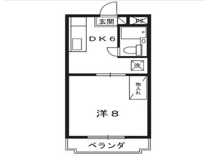 ステラハウス(1DK/3階)の間取り写真