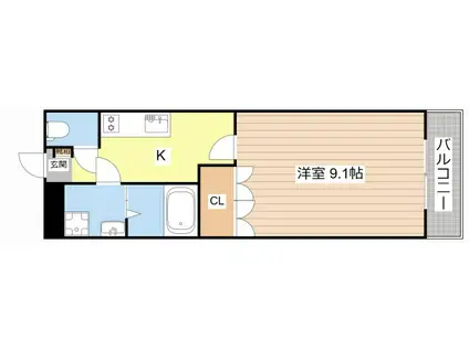 グランチェスタホンダ(1K/1階)の間取り写真