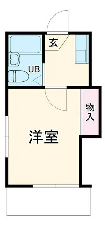 レオパレス衣笠第16 2階階 間取り