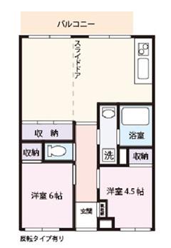 ラトゥール習志野台(2LDK/1階)の間取り写真