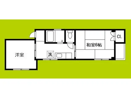 エトワール住之江(2DK/4階)の間取り写真