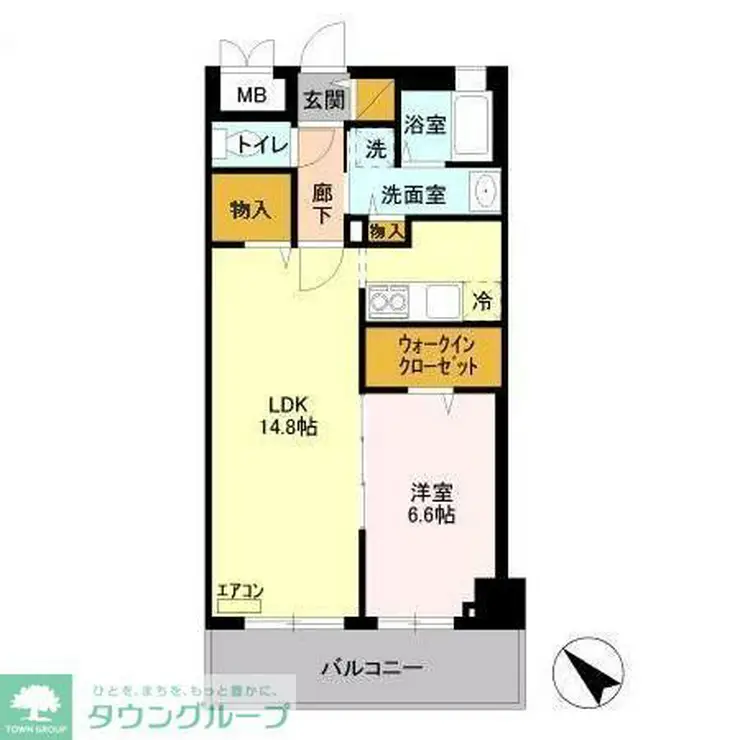 グリーンヒルズ 3階階 間取り