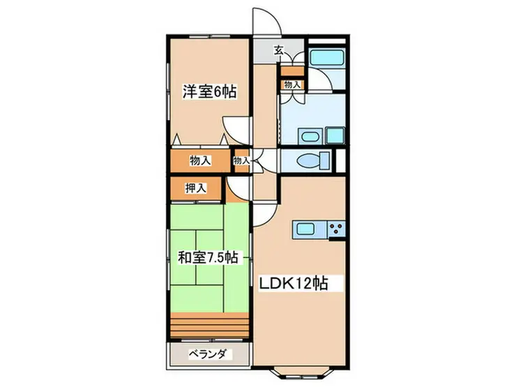 サンブリッジ西浜 2階階 間取り