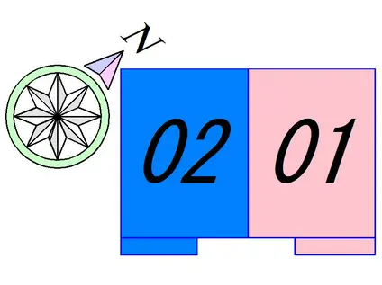 ヌーヴェルシャトーIII(1LDK/2階)の間取り写真