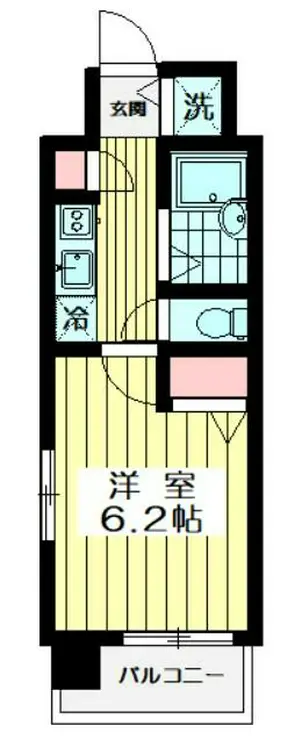 パークウェル大井町 6階階 間取り