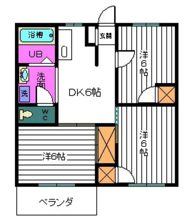 サンライズA 2階階 間取り