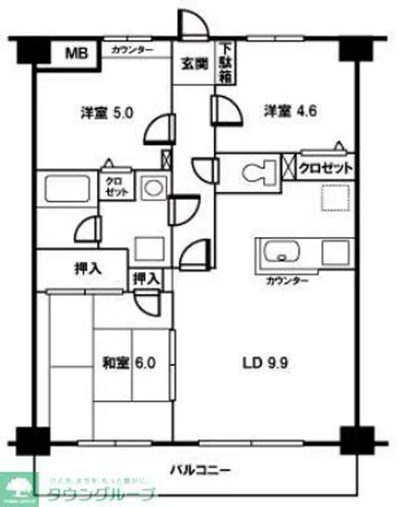 アン・リミエール 1階階 間取り