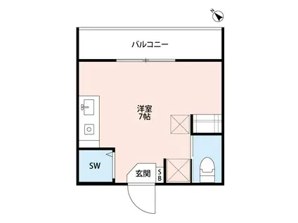 FIRSTORDER RESIDENCESファーストオーダー レジデ(ワンルーム/2階)の間取り写真