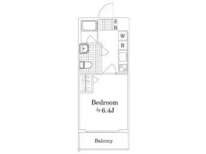 ラフィスタ元町II(1K/1階)の間取り写真