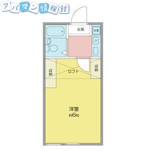 アビタス関屋(1K/2階)の間取り写真