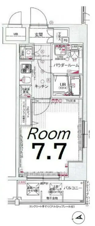 エスリード芝浦ベイサイド 9階階 間取り