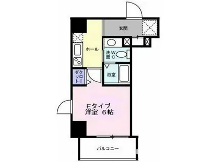 プリモ・レガーロ西大島(1K/7階)の間取り写真