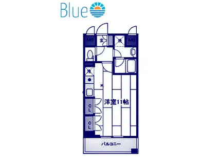 FACE S(ワンルーム/5階)の間取り写真