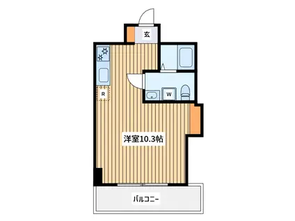 トモズ宮前平(1K/9階)の間取り写真