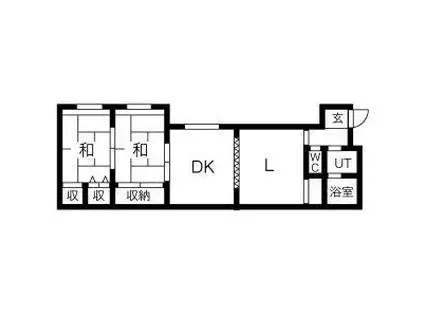 メゾン川名公園(2LDK/1階)の間取り写真