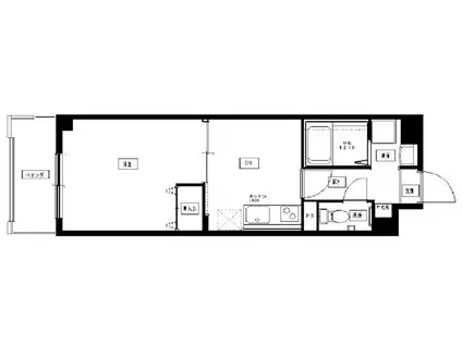 ナカノハイツパート6(1DK/1階)の間取り写真