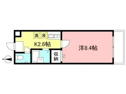 ソフィア芦花公園(1K/1階)の間取り写真