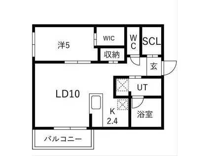 LEIALII511(1LDK/5階)の間取り写真