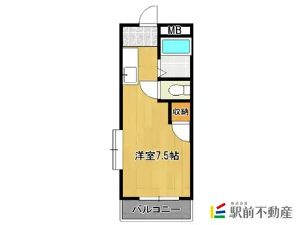 ドリームハウス(1K/2階)の間取り写真