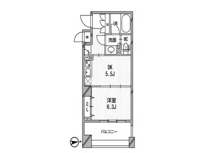 アーデン神保町(1DK/8階)の間取り写真