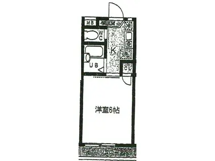 永和第7ビル(1K/4階)の間取り写真