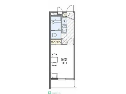 レオパレスサニーハイツ アオキ(1K/3階)の間取り写真