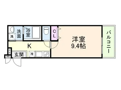 プレシャス幸町1番館(1K/1階)の間取り写真