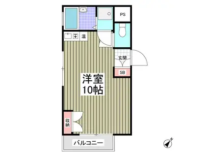 アミティK(ワンルーム/3階)の間取り写真