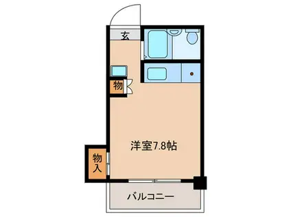 サンヴィレッジ平尾(ワンルーム/5階)の間取り写真