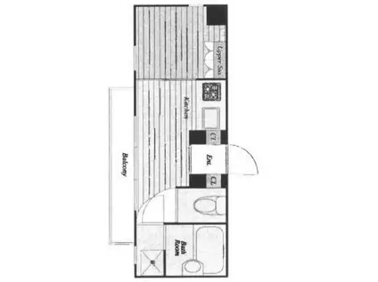 藤和シティーホームズ茅場町(1K/11階)の間取り写真