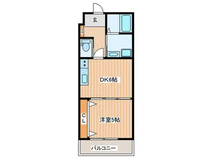 タイセイパレス・アリビオ(1DK/3階)の間取り写真