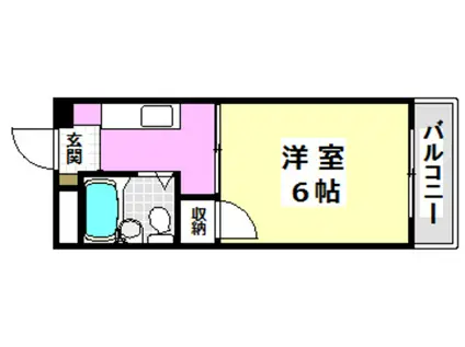 プレアール蔵垣内(1K/2階)の間取り写真