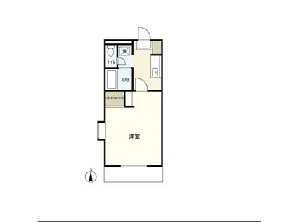 エステートピア池上(1K/3階)の間取り写真