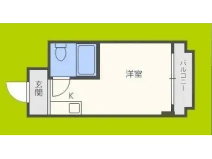 アンヘルム野田(ワンルーム/6階)の間取り写真