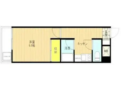 AMビル(1K/1階)の間取り写真