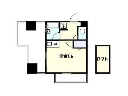 ドエル・シエール(ワンルーム/10階)の間取り写真