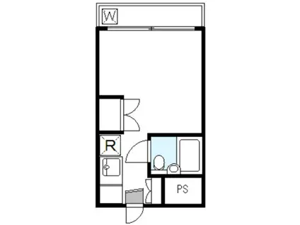 プラザ東高円寺(ワンルーム/1階)の間取り写真