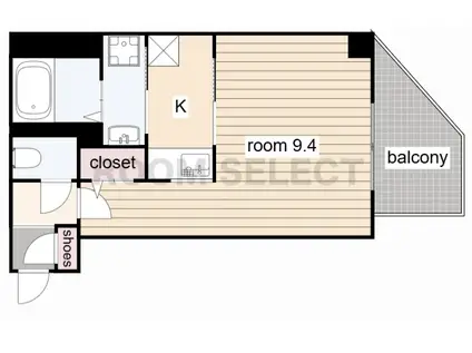 スワローハイム岩塚(ワンルーム/2階)の間取り写真