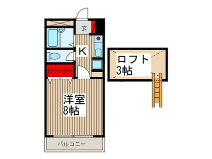 サントピア蓮田(1K/1階)の間取り写真