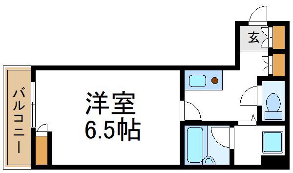 イストワールジュネス(1K/3階)の間取り写真