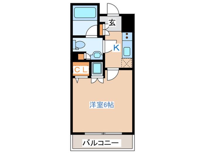 ドゥーエ阿佐ヶ谷(ワンルーム/3階)の間取り写真
