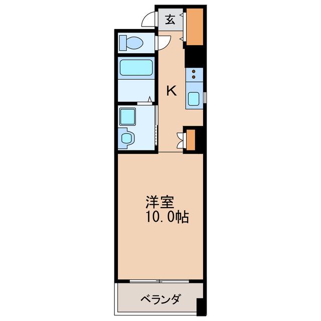 アークプラッツ(1K/2階)の間取り写真