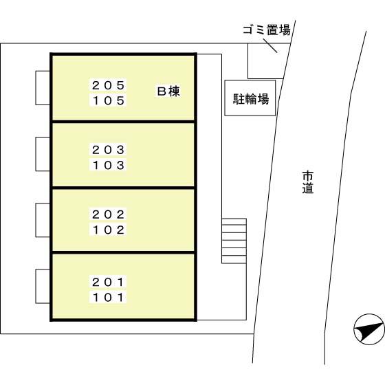 コンフォール・ミナミA(ワンルーム/1階)の間取り写真