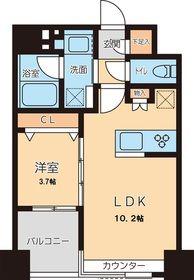 グランカーサ文京千石(1LDK/4階)の間取り写真