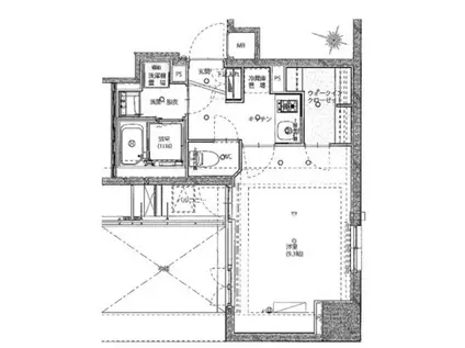 ハーモニーレジデンス秋葉原(1K/8階)の間取り写真