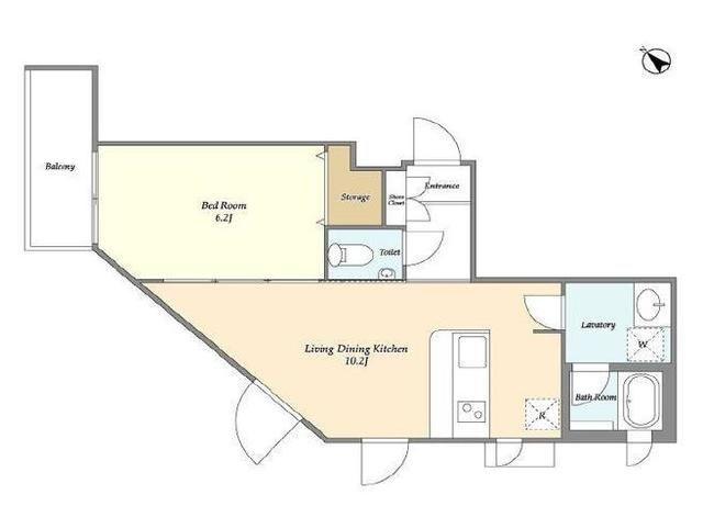 NANPEIDAI HILLTOP HOUSE(1LDK/5階)の間取り写真