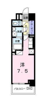 アビタシオン グランデ(ワンルーム/4階)の間取り写真